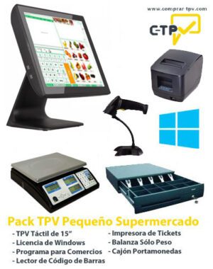 Pack TPV para Pequeño Supermercado