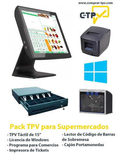 Pack TPV para Supermercados