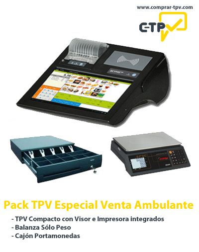 TPV Táctil Todo en 1 KT-810 15' + Tablet - Restaurantes y Bares - 58mm