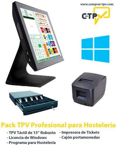 Pack TPV Profesional para Hosteleria